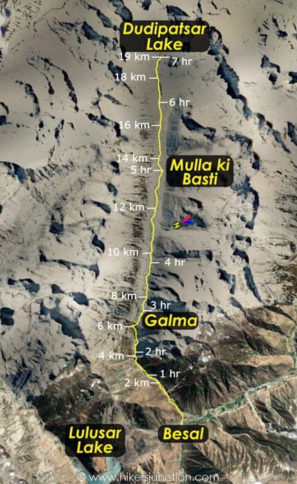 Dudipatsar Lake Map Dudipatsar Lake Map